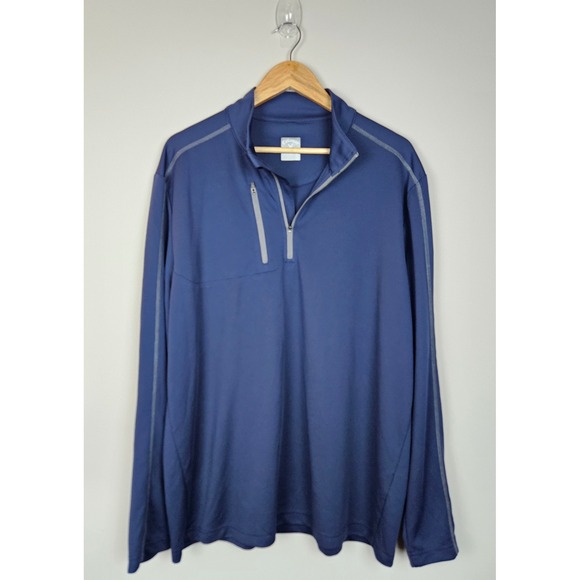 Callaway Other - Callaway Opti Dri Mens Polo Quarter Zip Pullover Long sleeve Golf Navy Sz XL.